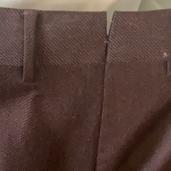 Men’s dress trousers , Maroon colour 100% wool. - Picture 8 of 9